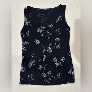 Vintage 90s Black & Silver Sparkly fitted top